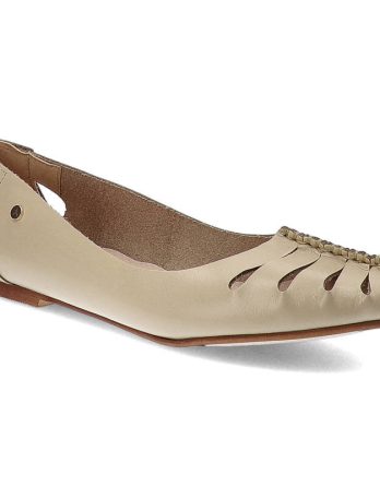 Beżowe Półbuty Armodo Wygodne Obuwie Damskie kolor beżowy