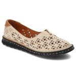 Beżowe Półbuty Artiker Damskie Skórzane Obuwie kolor beżowy