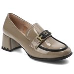 Beżowe Półbuty Artiker Eleganckie Obuwie Damskie kolor beżowy