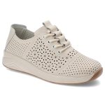 Beżowe Półbuty Artiker Modne Obuwie Damskie kolor beżowy