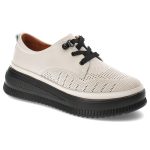 Beżowe Półbuty Artiker Stylowe Obuwie Damskie kolor beżowy