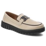 Beżowe Półbuty Filippo Wygodne Obuwie Damskie kolor beżowy