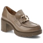 Beżowe Półbuty Lemar Damskie Wygodne Obuwie kolor beżowy