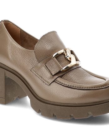Beżowe Półbuty Lemar Damskie Wygodne Obuwie kolor beżowy