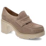 Beżowe Półbuty Lemar Wygodne Skórzane Buty kolor beżowy