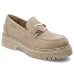 Beżowe Półbuty Nessi Eleganckie Buty Damskie kolor beżowy