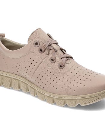 Beżowe Półbuty Pollonus Wygodne Skórzane Obuwie kolor beżowy