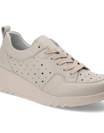 Beżowe Półbuty S.Barski Modne Obuwie Damskie kolor beżowy