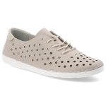 Beżowe Półbuty S.Barski Stylowe Płaskie Obuwie Ażurowe kolor beżowy