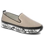 Beżowe Półbuty S.Barski Wygodne Buty Na Platformie kolor beżowy