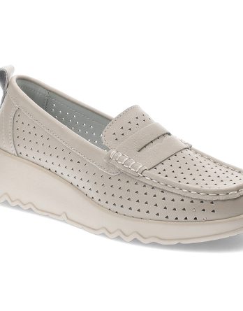 Beżowe Półbuty S.Barski Wygodne Obuwie Damskie kolor beżowy