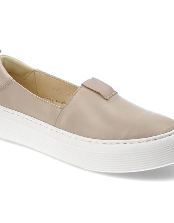 Beżowe Półbuty Wasak Wygodne Obuwie Damskie kolor beżowy
