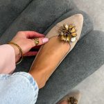 Beżowe czółenka damskie M.Daszyński Sa201a-4 kolor Beżowy.