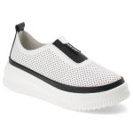 Białe Półbuty Artiker Modne Buty Damskie kolor biały