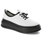 Białe Półbuty Artiker Modne Obuwie Damskie kolor biały