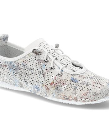 Białe Półbuty Artiker Modne Obuwie Damskie kolor biały