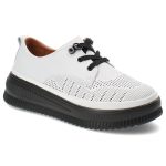 Białe Półbuty Artiker Modne Obuwie Damskie kolor biały