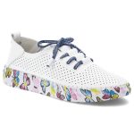 Białe Półbuty Artiker Stylowe Obuwie Damskie kolor biały