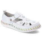 Białe Półbuty Artiker Wygodne Obuwie Damskie kolor biały