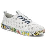 Białe Półbuty Artiker Wygodne Sneakersy Damskie kolor biały