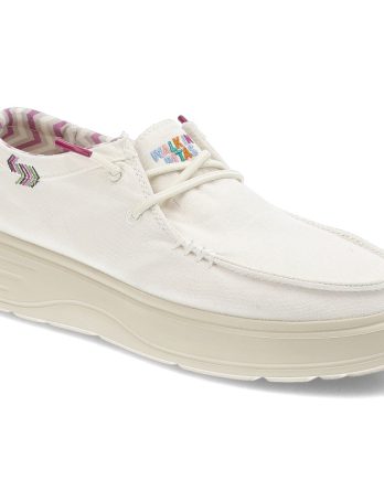 Białe Półbuty Pitas Modne Obuwie Damskie kolor biały