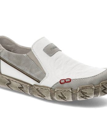 Białe Półbuty Rieker Wygodne Buty Damskie kolor biały