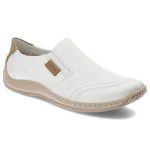 Białe Półbuty Rieker Wygodne Obuwie Damskie kolor biały