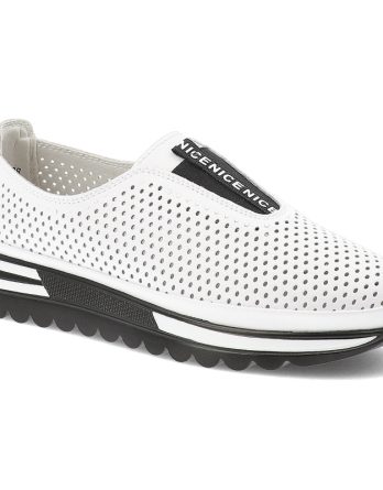 Białe Półbuty S.Barski Modne Obuwie Damskie kolor biały