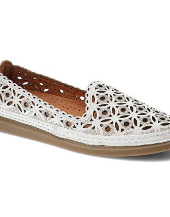 Białe Półbuty Venezia Stylowe Obuwie Damskie kolor biały