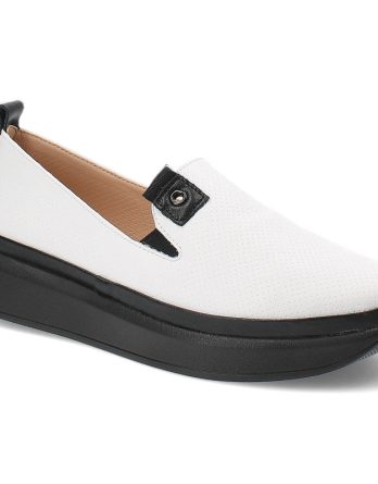 Białe Półbuty Vinceza Modne Obuwie Damskie kolor biały