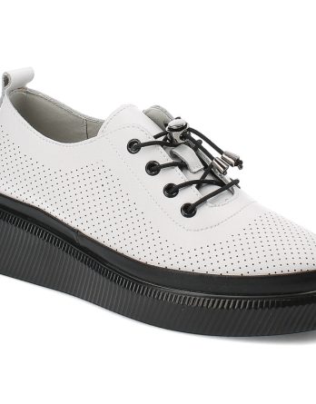 Białe Półbuty Vinceza Wygodne Obuwie Damskie kolor biały