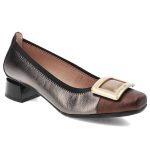 Brązowe Czółenka Hispanitas Damskie Eleganckie Obuwie kolor brązowy.