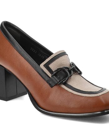 Brązowe Półbuty Armodo Modne buty Damskie kolor brązowy