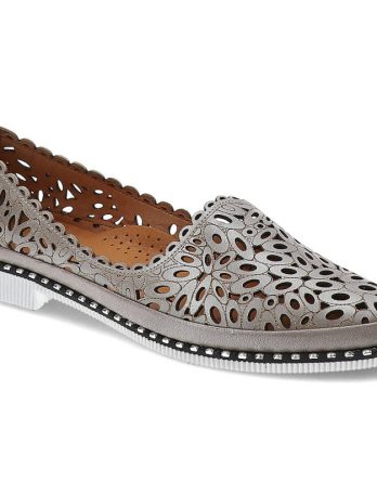 Brązowe Półbuty Ravini Stylowe Buty Damskie kolor brązowy