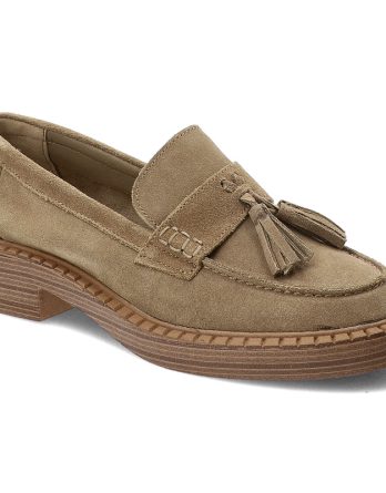 Brązowe Półbuty S.Barski Stylowe Mokasyny Damskie kolor brązowy