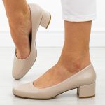 Cieliste czółenka damskie na obcasie Sergio Leone Pb291 kolor Cielisty.