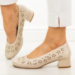 Cieliste czółenka damskie na obcasie Sergio Leone Sk180 kolor Cielisty.