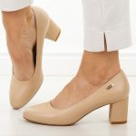 Coffee czółenka damskie Sergio Leone Pb178 kolor Coffee.