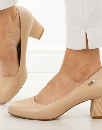 Coffee czółenka damskie Sergio Leone Pb178 kolor Coffee.