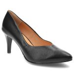 Czarne Czółenka Clasicco Eleganckie Buty Na Obcasie kolor czarny.