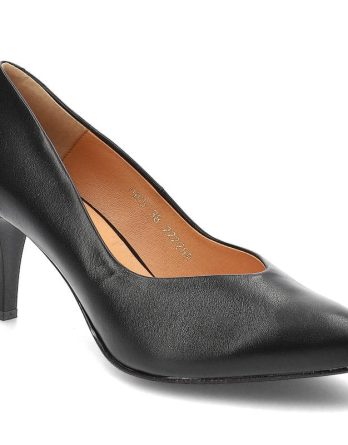 Czarne Czółenka Clasicco Eleganckie Buty Na Obcasie kolor czarny.