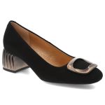 Czarne Czółenka Espirito Damskie Eleganckie Obuwie kolor czarny.