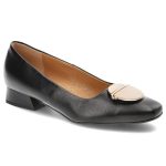 Czarne Czółenka Espirito Damskie Eleganckie Obuwie kolor czarny.
