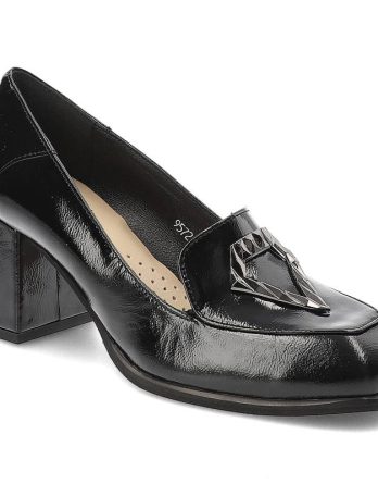 Czarne Półbuty Armodo Eleganckie Buty Damskie kolor czarny