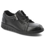 Czarne Półbuty Armodo Obuwie Damskie Ze Skóry Naturalnej kolor czarny