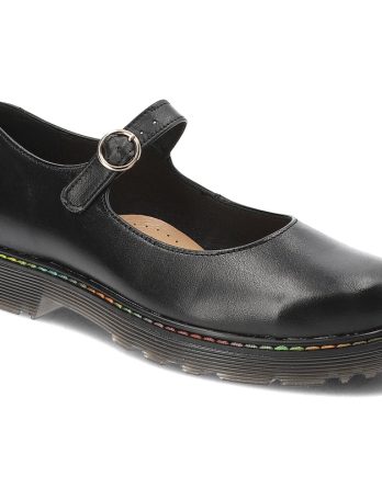 Czarne Półbuty Armodo Płaskie Obuwie Damskie kolor czarny