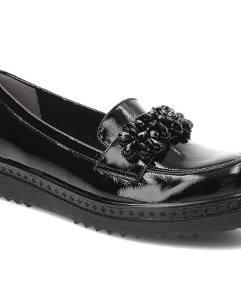 Czarne Półbuty Armodo Skórzane Eleganckie Buty kolor czarny