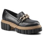 Czarne Półbuty Chebello Damskie Eleganckie Obuwie kolor czarny