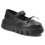 Czarne Półbuty Karino Eleganckie Obuwie Damskie kolor czarny