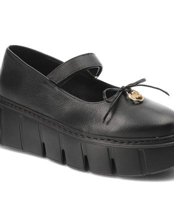 Czarne Półbuty Karino Eleganckie Obuwie Damskie kolor czarny